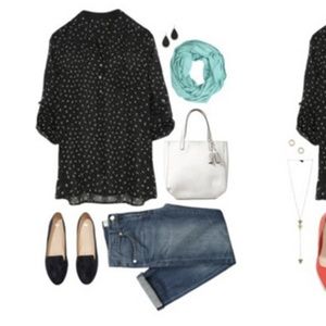 Stitch Fix Sweet Rain Lucio Confetti Print Blouse